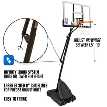 NBA 50 In. Portable Basketball System Hoop with Polycarbonate BackboardCopy