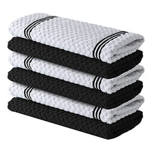 Premium Kitchen Towels – Pack of 6, 100% Cotton 15 x 25 Inches Absorbent Dish Towels