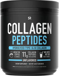 Sports Research Collagen Powder Supplement - Vital for Healthy Joints, Bones, Skin, & Nails - Hydrolyzed Protein Peptides - Great Keto Friendly Nutrition for Men & Women - Mix in Drinks (16 Oz)