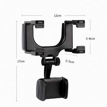 4every Rear View Mirror Phone Holder + Back Seat Hanger Car Holder, Mobile Headrest Hook Holder.