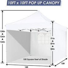 MEYFROX 10'x10' Easy Pop Up Canopy Tent Commercial Instant Canopy