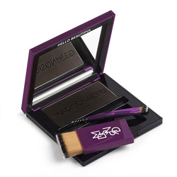 Madison Reed Root Touch Up + Brow Filler, Legno Black, Instant Gray Coverage, Fills in Brows & Thinning Hairlines, Temporary Concealing Powder, 0.13 oz (60 uses)