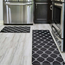 Kitchen Mat 2 Piece Rug Combo Set - Anti Fatigue Waterproof Cushioned Floor Mats