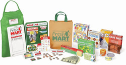 Melissa & Doug Fresh Mart Grocery Store Play Food and Role Play Companion Set