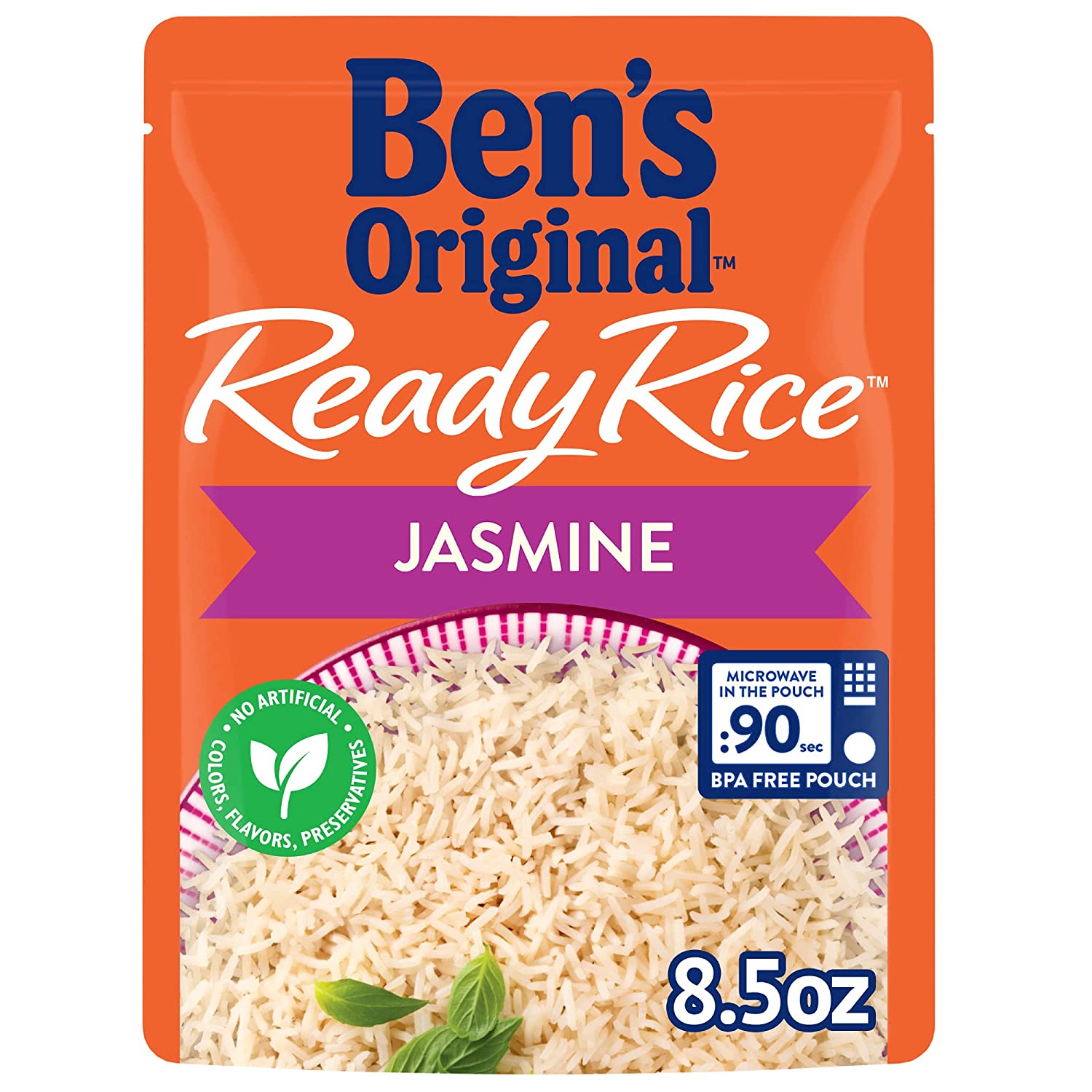 BEN'S ORIGINAL Ready Rice Pouch Jasmine, 8.5 oz. (6 Pack)