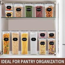 Airtight Food Storage Containers Set with Lids - 24 PCS, BPA Free Kitchen and Pantry Organization