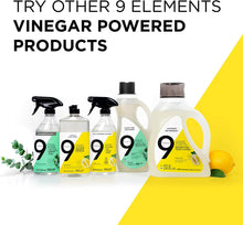 9 Elements Bathroom Cleaner, Lemon Multi Surface Shower, Tub, & Tile Cleaning Vinegar Spray, 18 oz Bottles (Pack of 3)