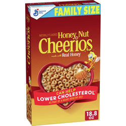 Honey Nut Cheerios Heart Healthy Cereal, 18.8 OZ Family Size Box