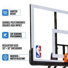 NBA 50 In. Portable Basketball System Hoop with Polycarbonate BackboardCopy