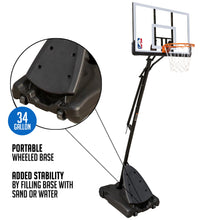 NBA 50 In. Portable Basketball System Hoop with Polycarbonate BackboardCopy