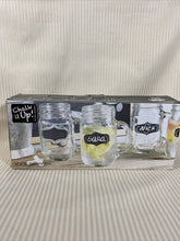 Home Essentials Chalk It Up Mason Glass Jar Mug 16 oz - Set of 4