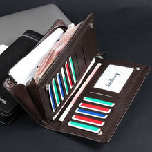 Men's Bifold Leather Zip Coin Long Wallet Multi Card Holder Purse Clutch Handbag